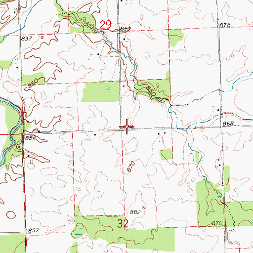 Topographic Map of School Number 7 (historical), OH