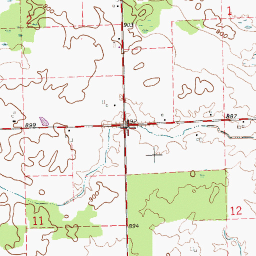 Topographic Map of School Number 6 (historical), OH
