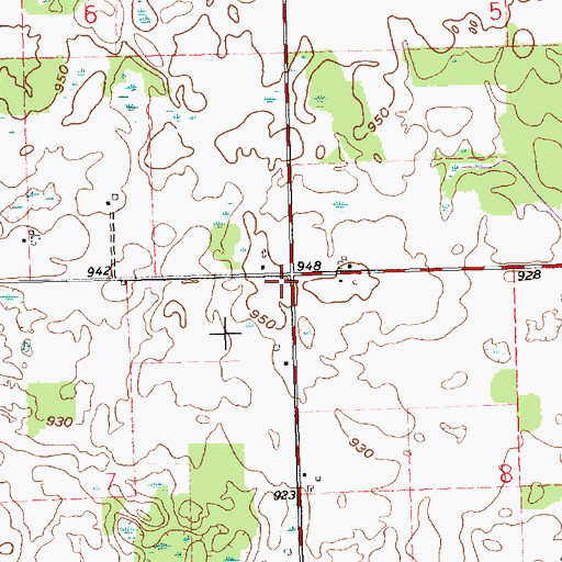 Topographic Map of School Number 4 (historical), OH