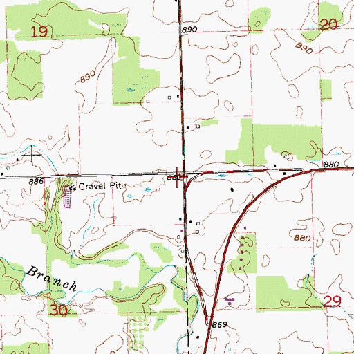 Topographic Map of Joint School (historical), OH