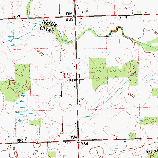 Topographic Map of School Number 6 (historical), OH