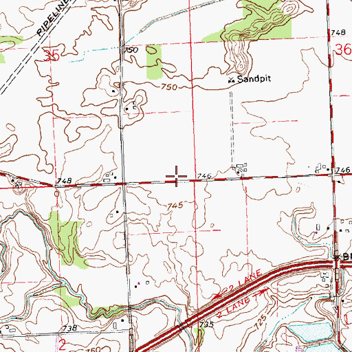 Topographic Map of School Number 6 (historical), OH