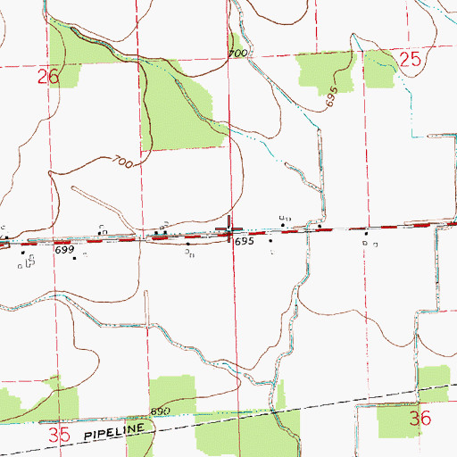 Topographic Map of School Number 11 (historical), OH