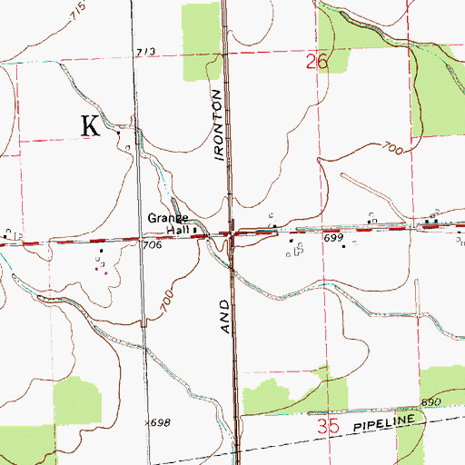 Topographic Map of Plattston (historical), OH