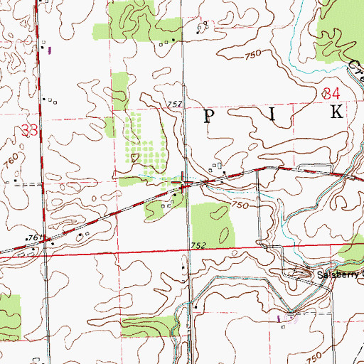 Topographic Map of School Number 5 (historical), OH