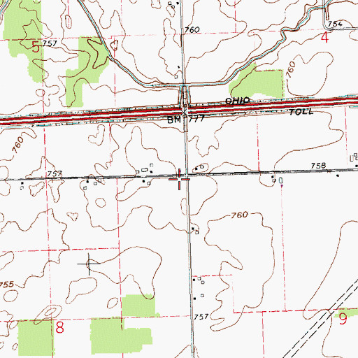 Topographic Map of School Number 2 (historical), OH