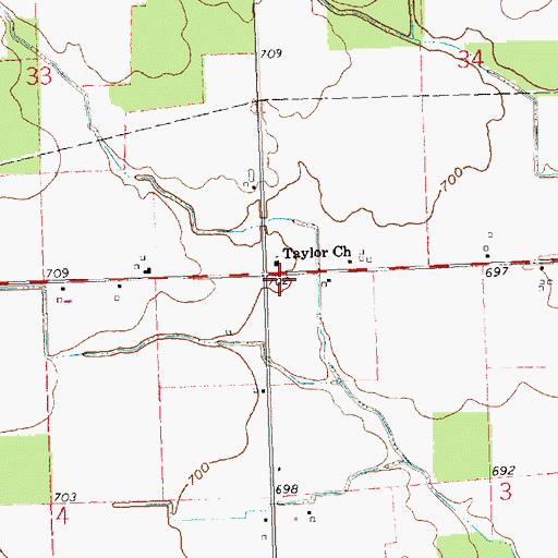 Topographic Map of School Number 10 (historical), OH