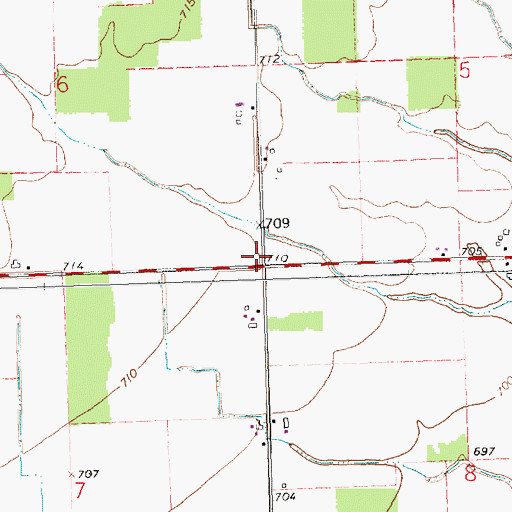 Topographic Map of School Number 3 (historical), OH