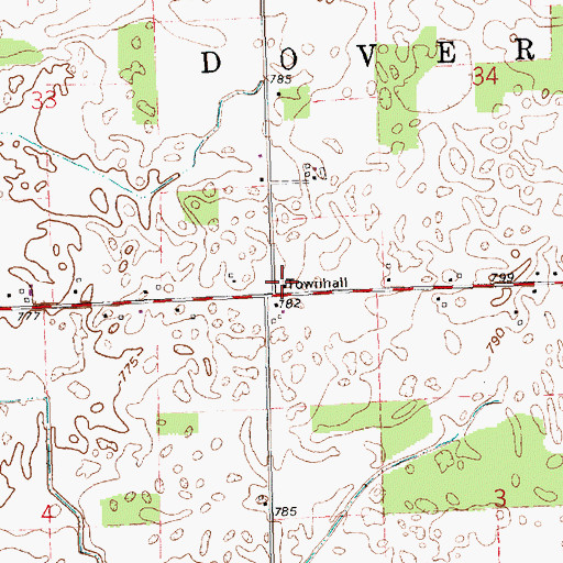 Topographic Map of School Number 5 (historical), OH