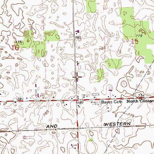 Topographic Map of School Number 6 (historical), OH