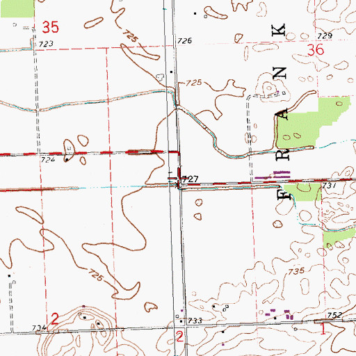 Topographic Map of School Number 7 (historical), OH