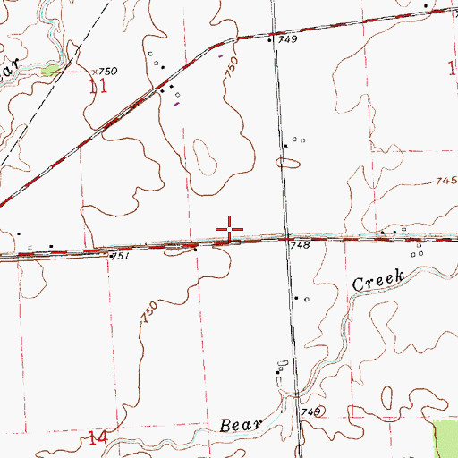 Topographic Map of Seward School (historical), OH