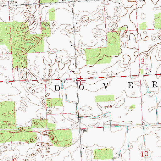 Topographic Map of Clark School (historical), OH