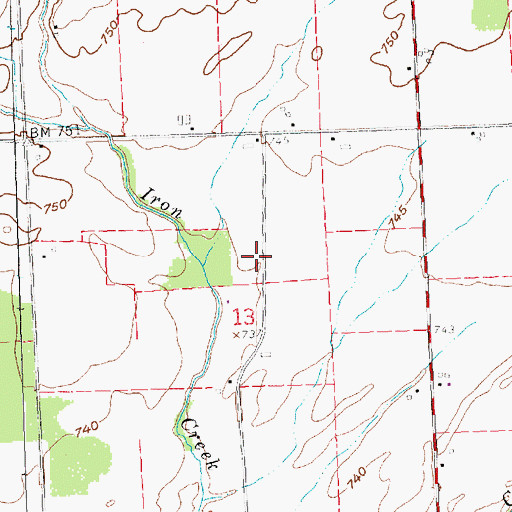Topographic Map of Fountain School (historical), OH