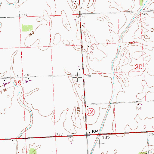 Topographic Map of Powers School (historical), OH