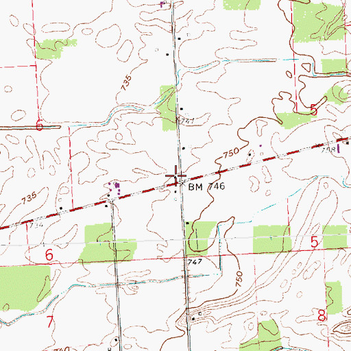 Topographic Map of Union School (historical), OH
