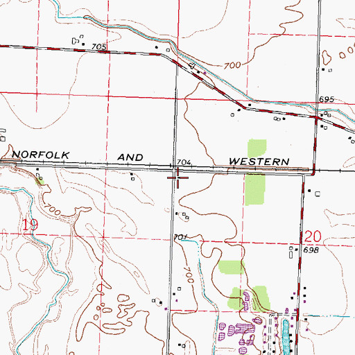 Topographic Map of Blake School (historical), OH