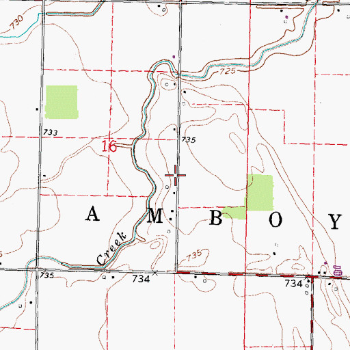 Topographic Map of Tripp School (historical), OH
