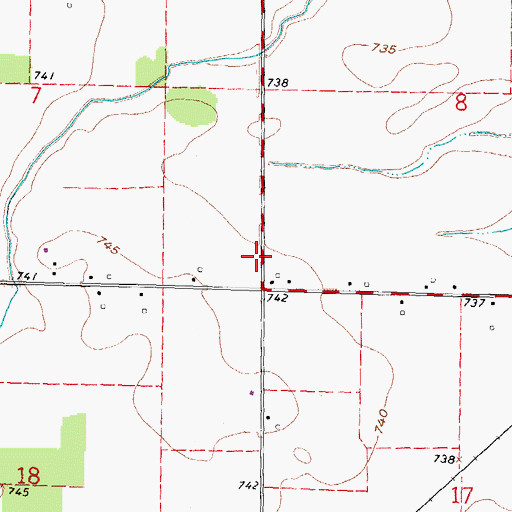Topographic Map of Mobes School (historical), OH