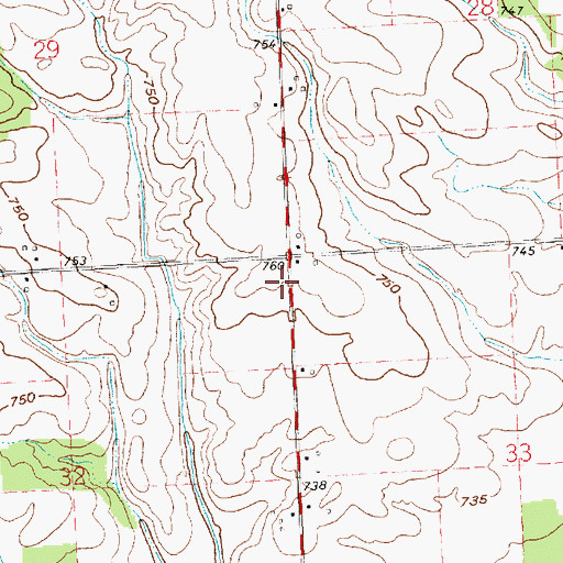 Topographic Map of Hoffman School (historical), OH