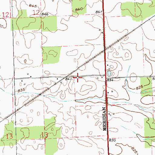 Topographic Map of Lester School (historical), OH