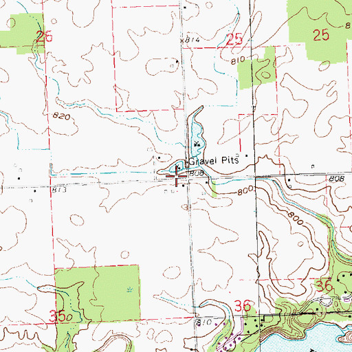 Topographic Map of Kanayer School (historical), OH