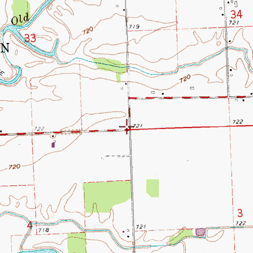 Topographic Map of School Number 6 (historical), OH