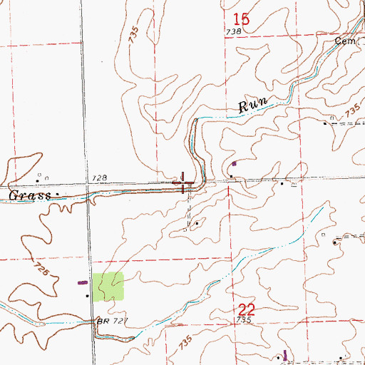 Topographic Map of School Number 7 (historical), OH