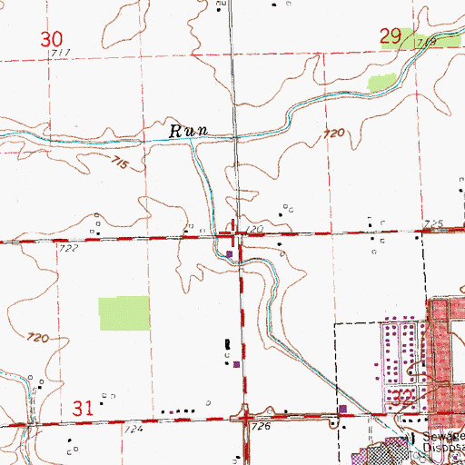 Topographic Map of School Number 1 (historical), OH