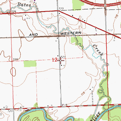 Topographic Map of School Number 4 (historical), OH