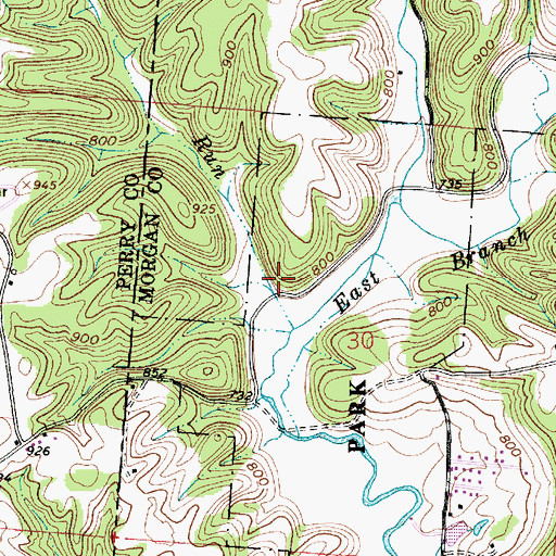 Topographic Map of Wild Cat Hollow Hiking Trail, OH