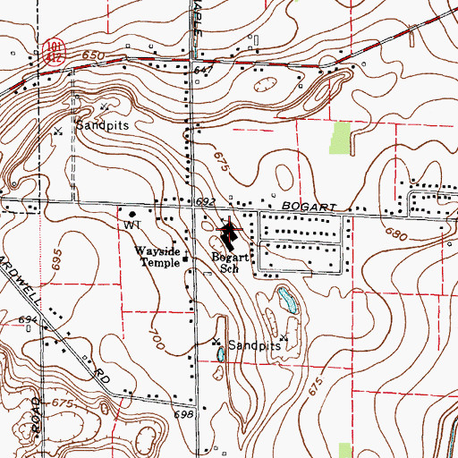 Topographic Map of Margaretta Elementary School, OH