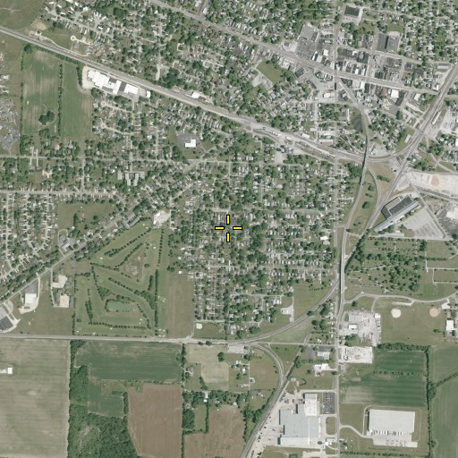Aerial/Satellite Image of Ellis Elementary School, OH