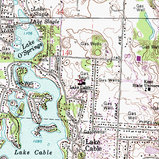 Topographic Map of Lake Cable Elementary School, OH