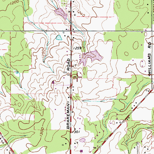 Topographic Map of Maple Elementary School, OH