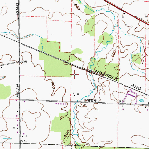 Topographic Map of Munson Elementary School, OH
