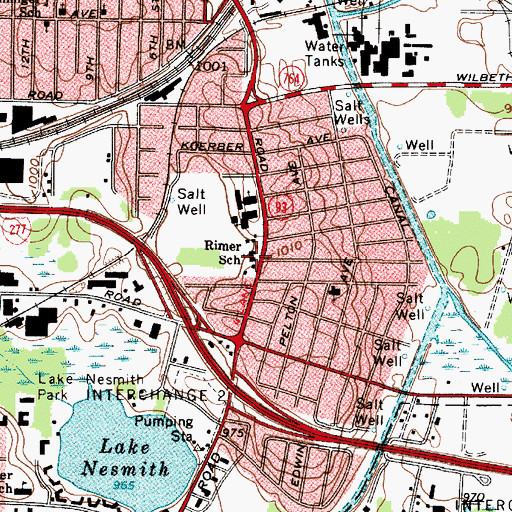 Topographic Map of Rimer Community Learning Center, OH