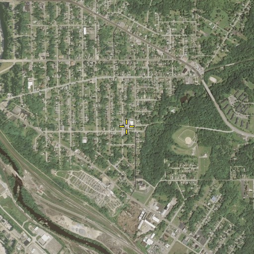 Aerial/Satellite Image of Roosevelt Elementary School, OH