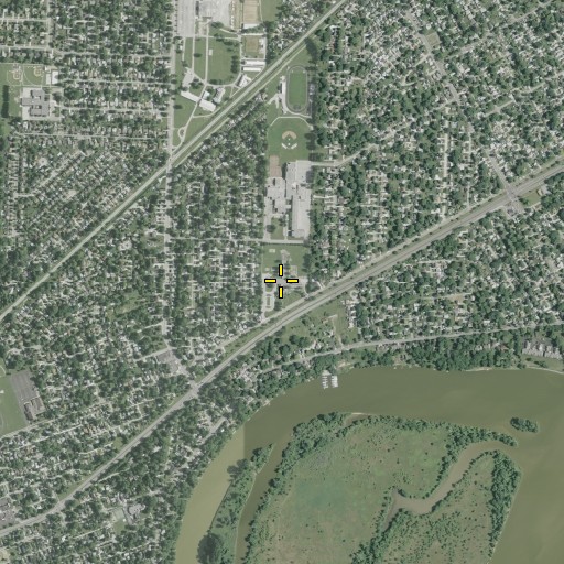 Aerial/Satellite Image of Wayne Trail Elementary School, OH