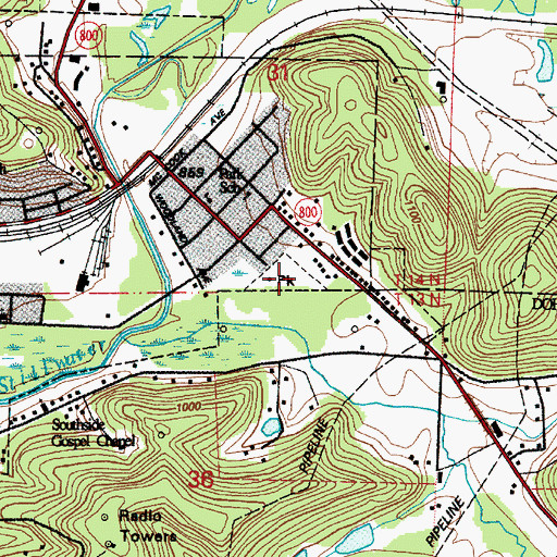 Topographic Map of Thornwood Park, OH