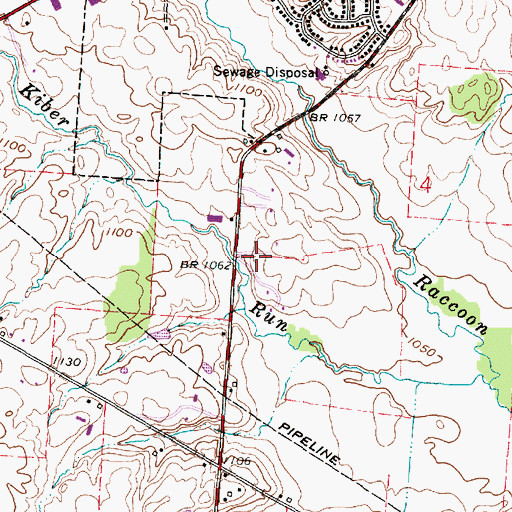 Topographic Map of Braeburn Heliport, OH