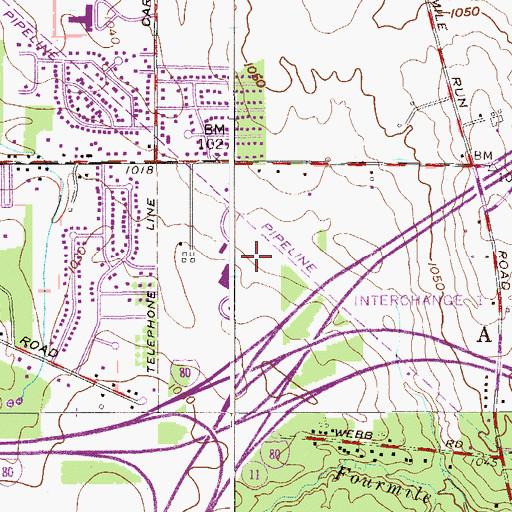 Topographic Map of Youngstown Development Center Heliport, OH