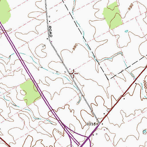 Topographic Map of Schrader Airstrip (historical), OH