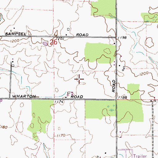 Topographic Map of Oswalt Aerodrome Airport (historical), OH