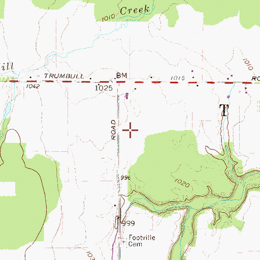 Topographic Map of Trumbull Airport (historical), OH