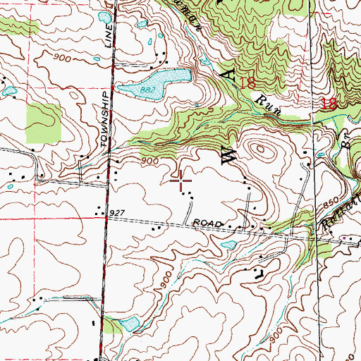 Topographic Map of Skyland Airport (historical), OH
