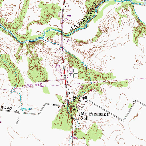 Topographic Map of Liberty Township Heliport, OH