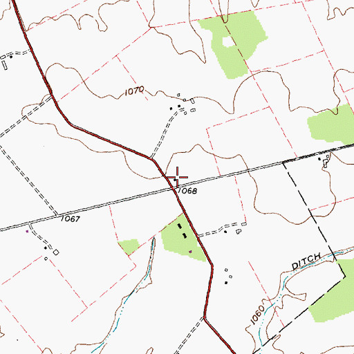 Topographic Map of Federal School (historical), OH