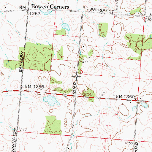 Topographic Map of Fairview School (historical), OH