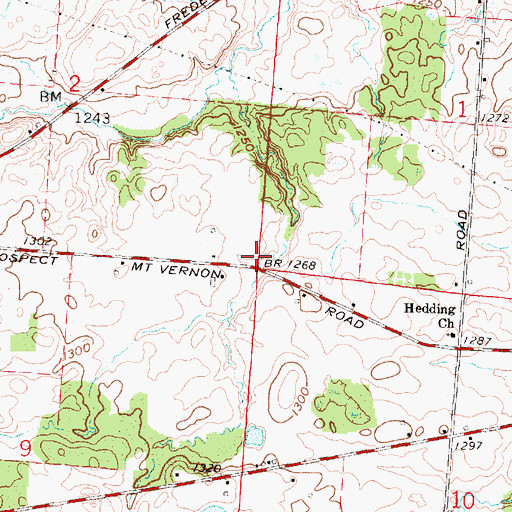 Topographic Map of Gardner School (historical), OH